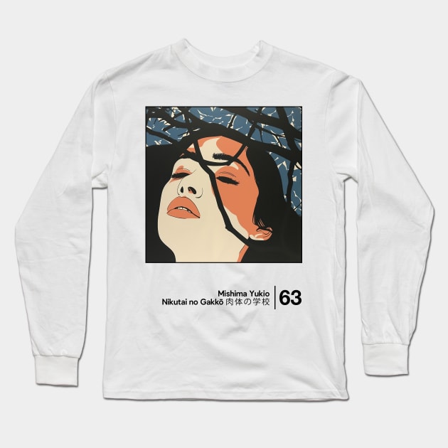 Mishima Yukio - Minimal Style Graphic Artwork Long Sleeve T-Shirt by saudade